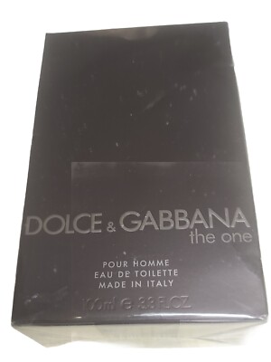 The One by Dolce & Gabbana Eau De Toilette Spray 3.4 oz for Men Made In Italy