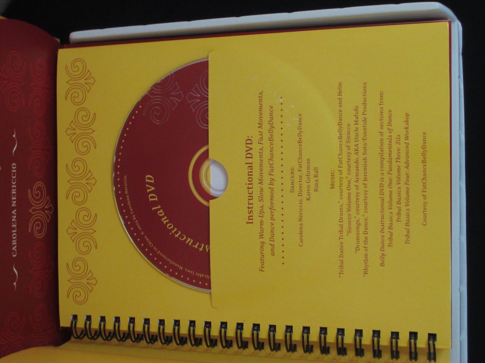 Belly Dance Kit Carolena Nericcio Book, DVD, CD, Belly Jewel & 4 Finger