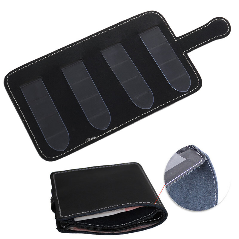 Faux Leather Guitar Picks Holder Bag Loadable 12pcs Picks Guitar Pick