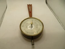VINTAGE AIRGUIDE BAROMETER THERMOMETER WEATHER STATION  MID CENTURY MODERN 15 IN