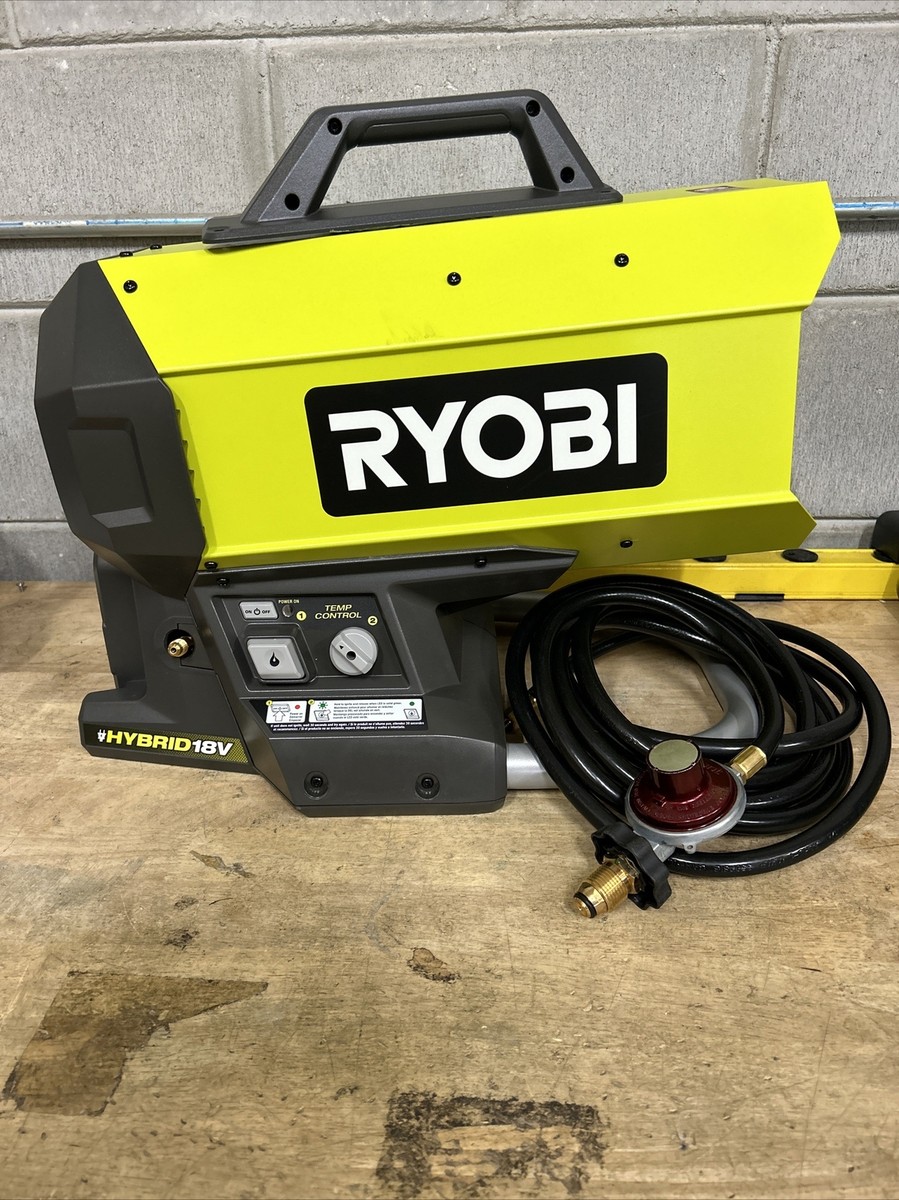Ryobi PCL801B ONE+ Cordless Hybrid Forced Air Propane Heater (Tool