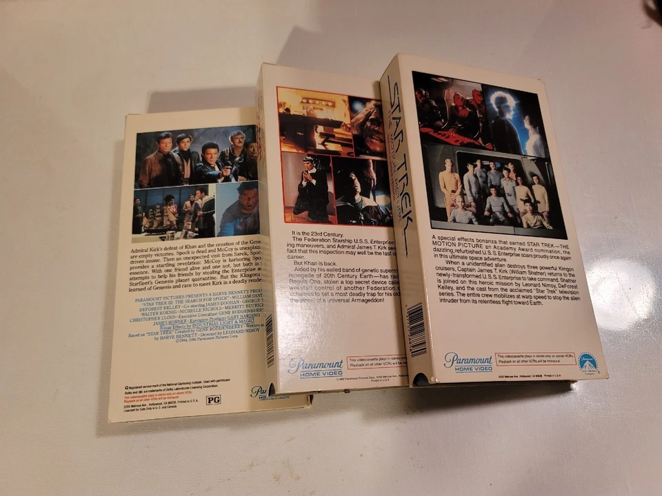 STAR TREK THE MOTION PICTURE+KAHN + + SEARCH FOR SPOCK ALL 3 A+++ CONDITION - Image 2 of 3