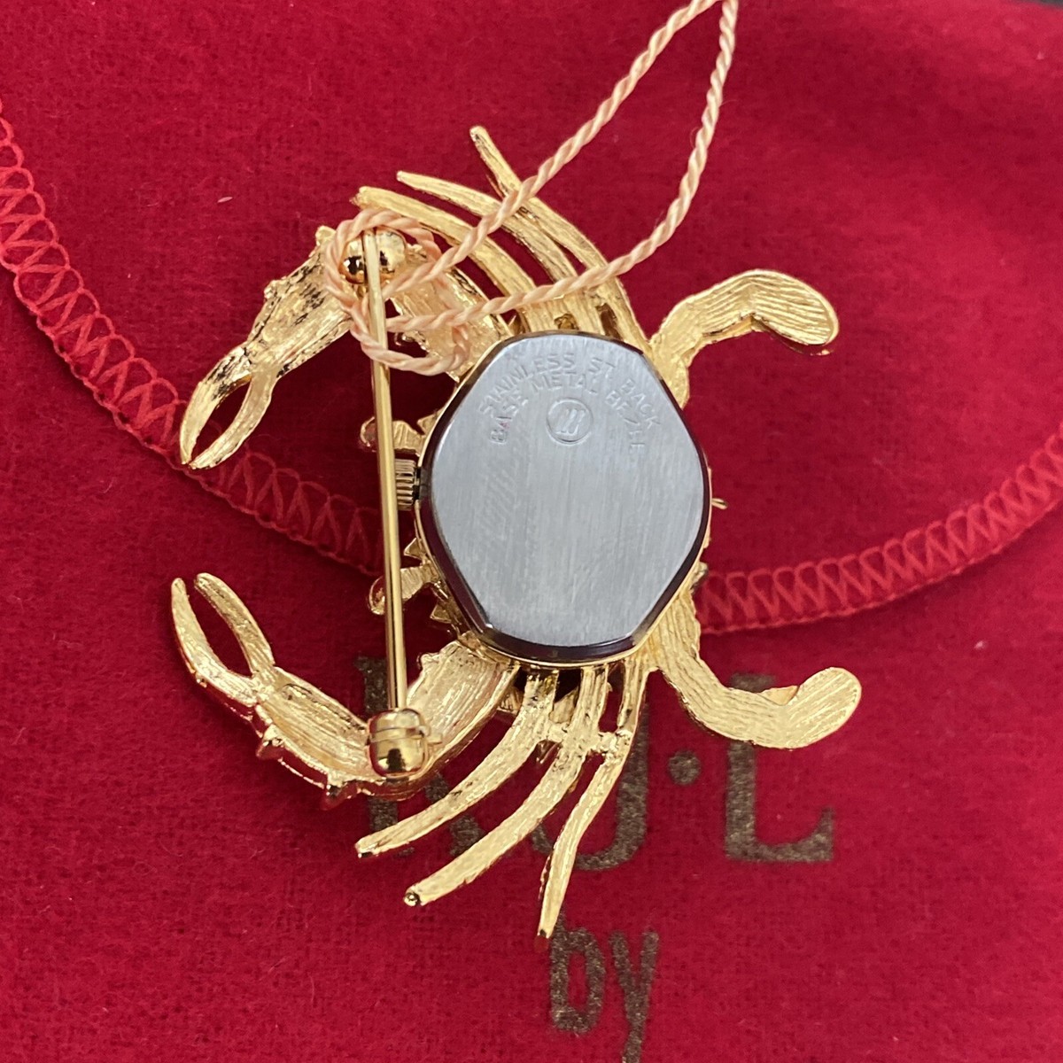アクセサリー Kenneth Jay Lane Crab Watch Pin Brooch Kenneth Jay Lane Crab Watch Pin Brooch Brand KJL - Etsy