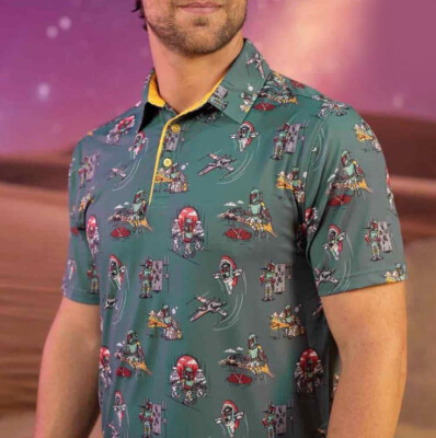 Star Wars Boba Feet A Bounty A Day Gift For Dad Grandpa Polo Shirt