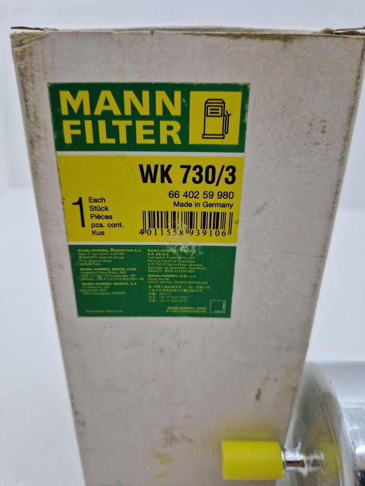 MANNFilter Kraftstofffilter WK 730/3 für Audi A4 B6 Avant eBay