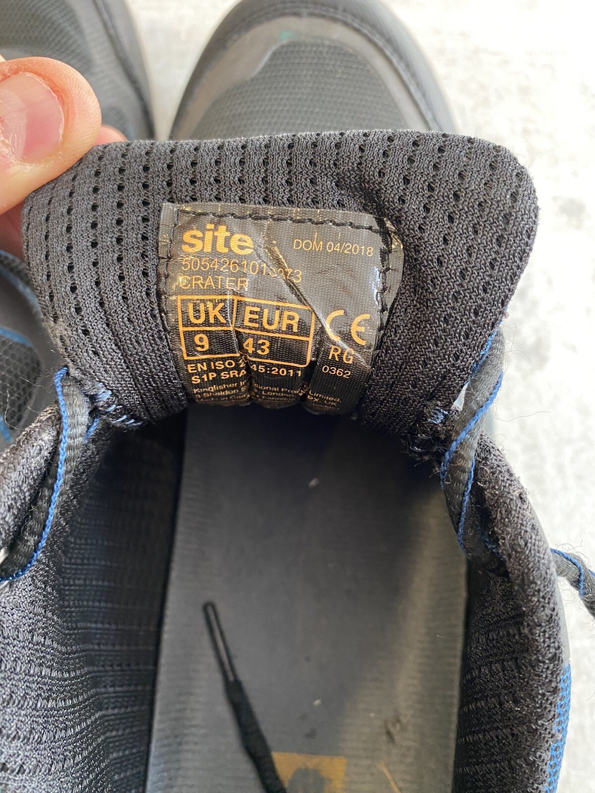 Safety Shoes Size 9 “Site” Brand (ScrewFix) VGC Steel Toe Capped eBay