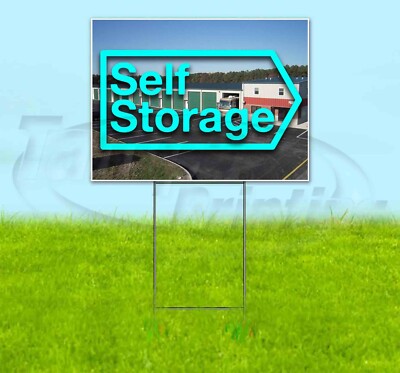 SELF STORAGE 18x24 Yard Sign Corrugated Plastic Bandit Lawn Business ...
