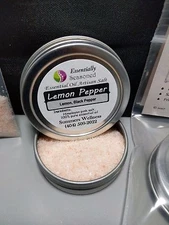 *LEMON PEPPER* Essential Oil Flavored CULINARY Artisan Finishing Salt