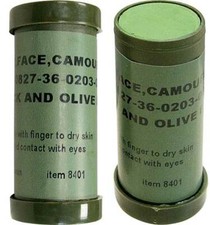 Jungle Green  Black Camouflage Colors Paint Sticks 2-Pack