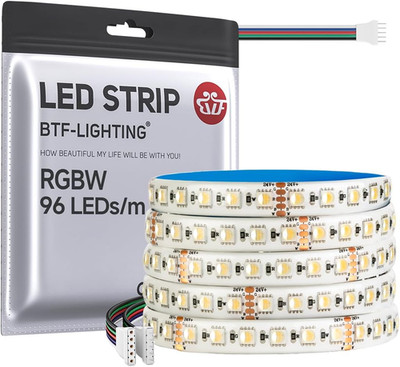 BTF-LIGHTING 5050SMD RGBW 4IN1 Led-Streifen Dimmbar Rgb+Warmweiß(2700K-3000K) 24