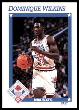 Dominique Wilkins 1991-92 Hoops #259 Hawks NBA READ FREE SHIPPING AutographDen