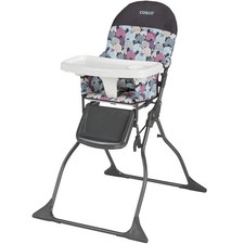 Foldable Baby High Chair, Lightweight Compact Design, Elephant Puzzle