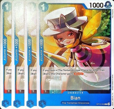 One Piece TCG - 4er Playset - OP10-053 Bian C/NM/EN