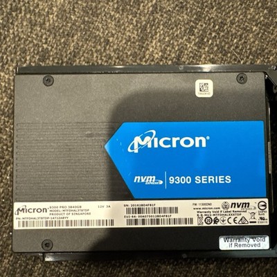 Micron 9300 PRO 3.84TB SSD 2.5'' U.2 PCIe 3.0x4 NVMe MTFDHAL3T8TDP  100% Life