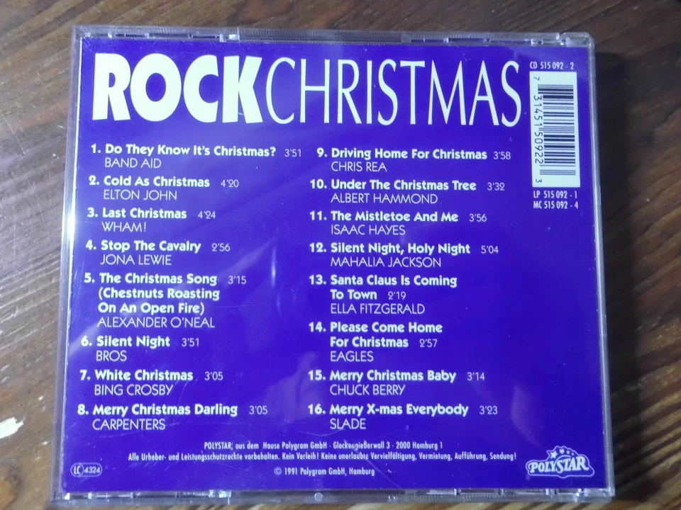 ROCK CHRISTMAS CD: BAND AID/WHAM!/CARPENTERS/REA/HAMMOND/EAGLES/SLADE/CARPENTERS - Bild 3 von 3