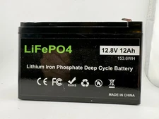 12V 12Ah LiFePO4 Lithium Iron Phosphate Deep Cycle Rechargeable Battery