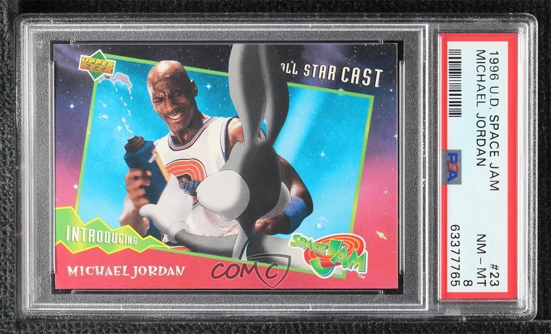 1996 Upper Deck Space Jam All Star Cast Michael Jordan #23 PSA 8 HOF 0l5n