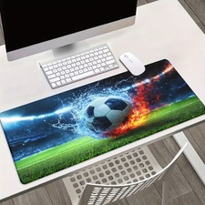 40 90cm XXL Football Gaming Mouse Pad - HD Printed Desk Mat with Soccer Ball L