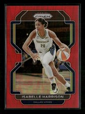 Isabelle Harrison 2022 Panini Prizm WNBA Red #155 #/199 Dallas Wings