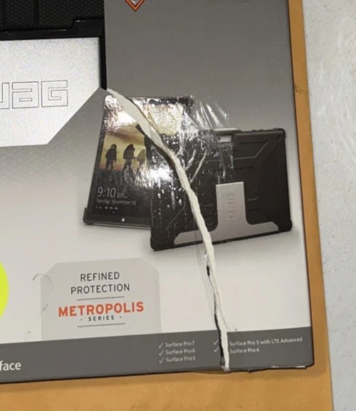 NEW Urban Armor Gear UAG Microsoft Surface Pro Case Metropolis Series Black - Image 2 of 4