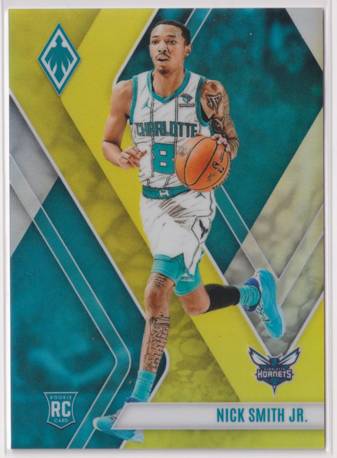 Nick Smith Jr. 2023-24 Panini Phoenix Yellow Prizm Rookie Card #255 SP /49