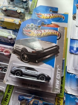 2013 Release Toyota AE86 Corolla Hot Wheels City Worn Package