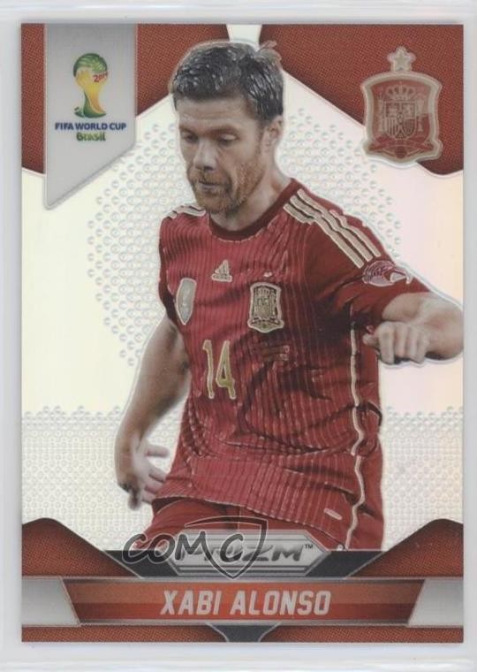 2014 Panini Prizm World Cup Silver Prizm Xabi Alonso #173 4x9
