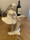 Royal Haeger Pottery White Lily Flower Dancer Ballerina Planter 3531 Vintage