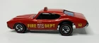 Hot Wheels  1969 Olds 442 Red Fire Dept Chief US/CANADA  *RARE* Red Siren Nice!