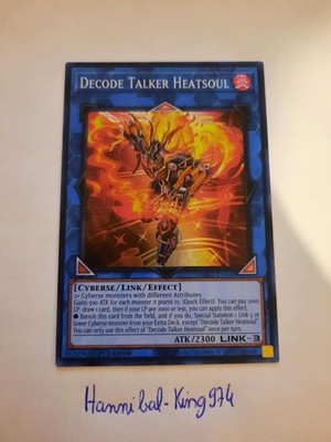 Yu-Gi-Oh! Decode Talker Heatsoul RA01-EN048 Super Rare US Version