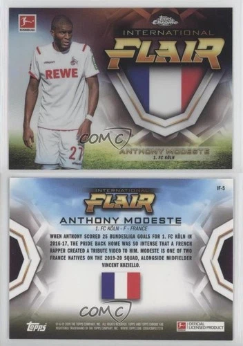 2019-20 Topps Chrome Bundesliga International Flair Anthony Modeste #IF-5