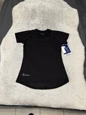 New Bates Short Sleeve Base layer On Duty Fit Black Short Sleeve Top Small Shirt