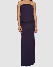 American Rose Women's Blue Riena Strapless Blouson Maxi Dress Size XS