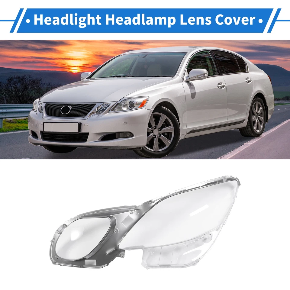 Cache Phare pour Lexus GS300/GS350 2004-2011 Transparent Argenté Gauche - Imagen 2 de 4