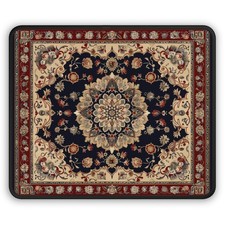 Beautiful Detailed Oriental Rug Design - Stitched Edge Premium Quality Mouse Pad