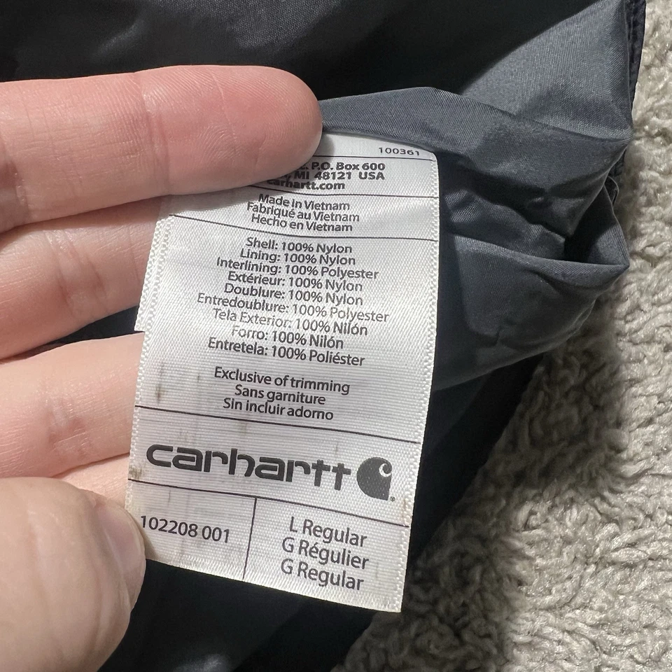 Jaqueta Carhartt Masculina Grande Gilliam Rain Defender Isolada Ajuste Relaxado Leve - Imagem 4 de 4