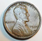 1909 VDB Lincoln Wheat Cent VF