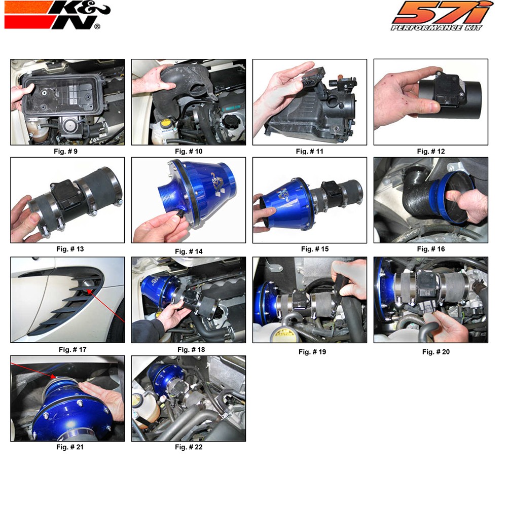K&N 57A-6034 Performance Cold Air Intake for 03-08 Lotus Elise / 04-08 Exige 1.8