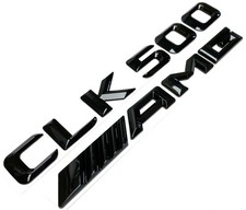 Mercedes Benz CLK500 AMG Schriftzug Embleme Aufkleber Badge Schwarz Glanz Auto Mercedes Benz CLK500 AMG Schriftzug Embleme Aufkleber Badge Schwarz Glanz Auto