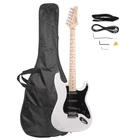 Glarry ST 22 Frets Burning Fire Basswood GST Electric Guitar Kit W/Bag