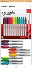 Sharpie Permanent Markers Ultra Fine Point Assorted Colors 12 Count