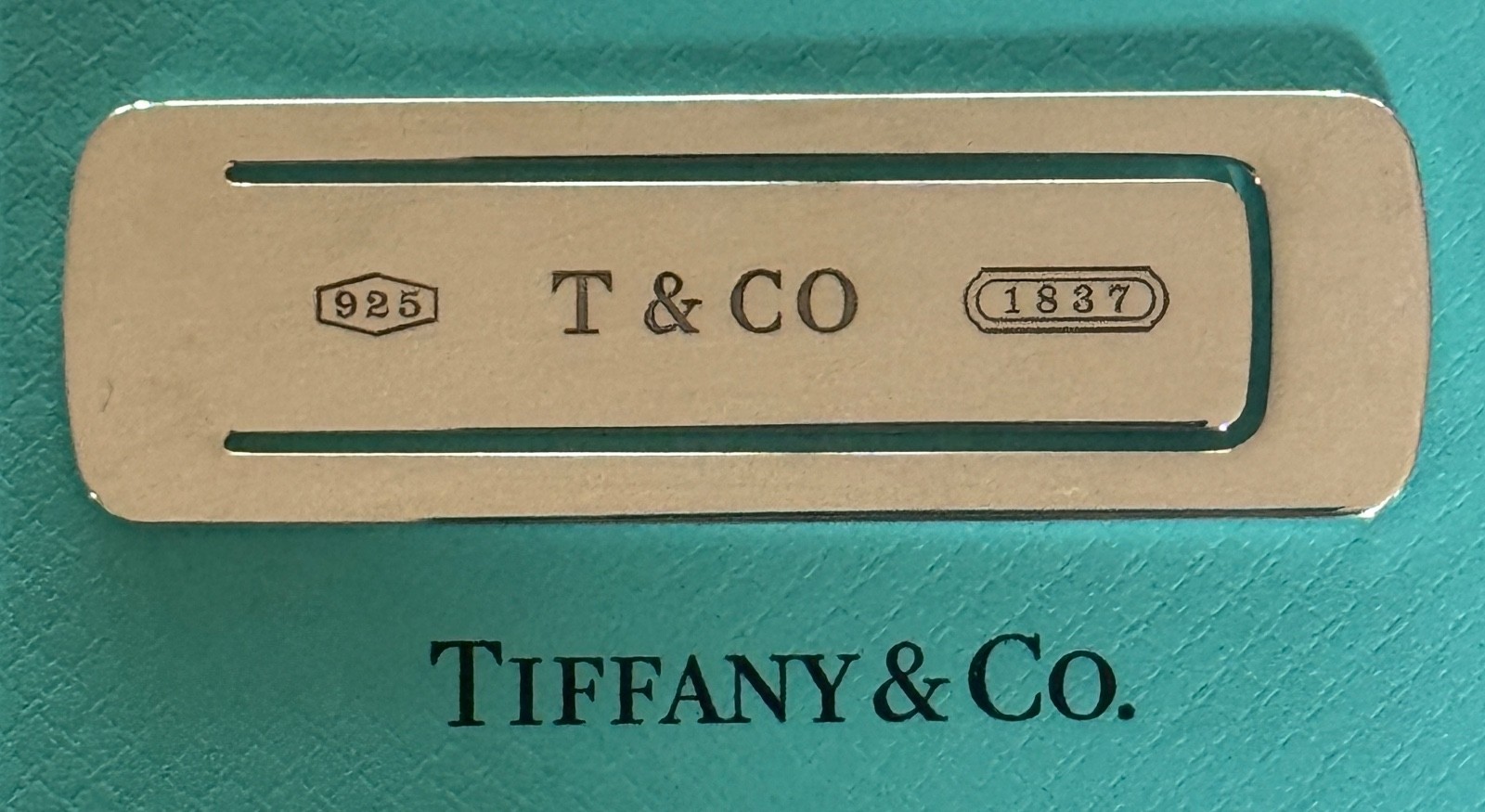Tiffany & Co.  1837  Bookmark   Rectangular Sterling Silver 925