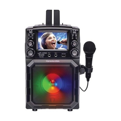Karaoke USA Portable Karaoke Machine with 4.3  Color TFT Screen, Bluetooth 