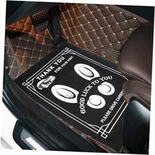 50-Pack Black Disposable Car Floor Mats 19.6x15.7 Inch Heavy-Duty Automotive