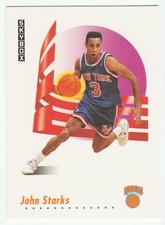 SkyBox 1991-92 John Starks Rookie #194 New York Knicks Basketball Card. rookie card picture