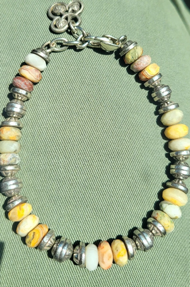Vntg Retired BRIGHTON stone Bracelet A Beauty - Image 4 of 4