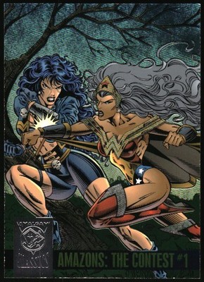 1996 SkyBox Amalgam Amalgam Classics Power Blast Amazons: The Contest #1 6
