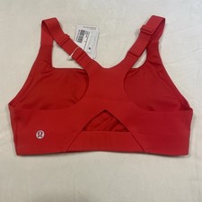 Lululemon Ultralu Square-Neck Workout Bra Size 2 Club RDGL Medium Support NEW