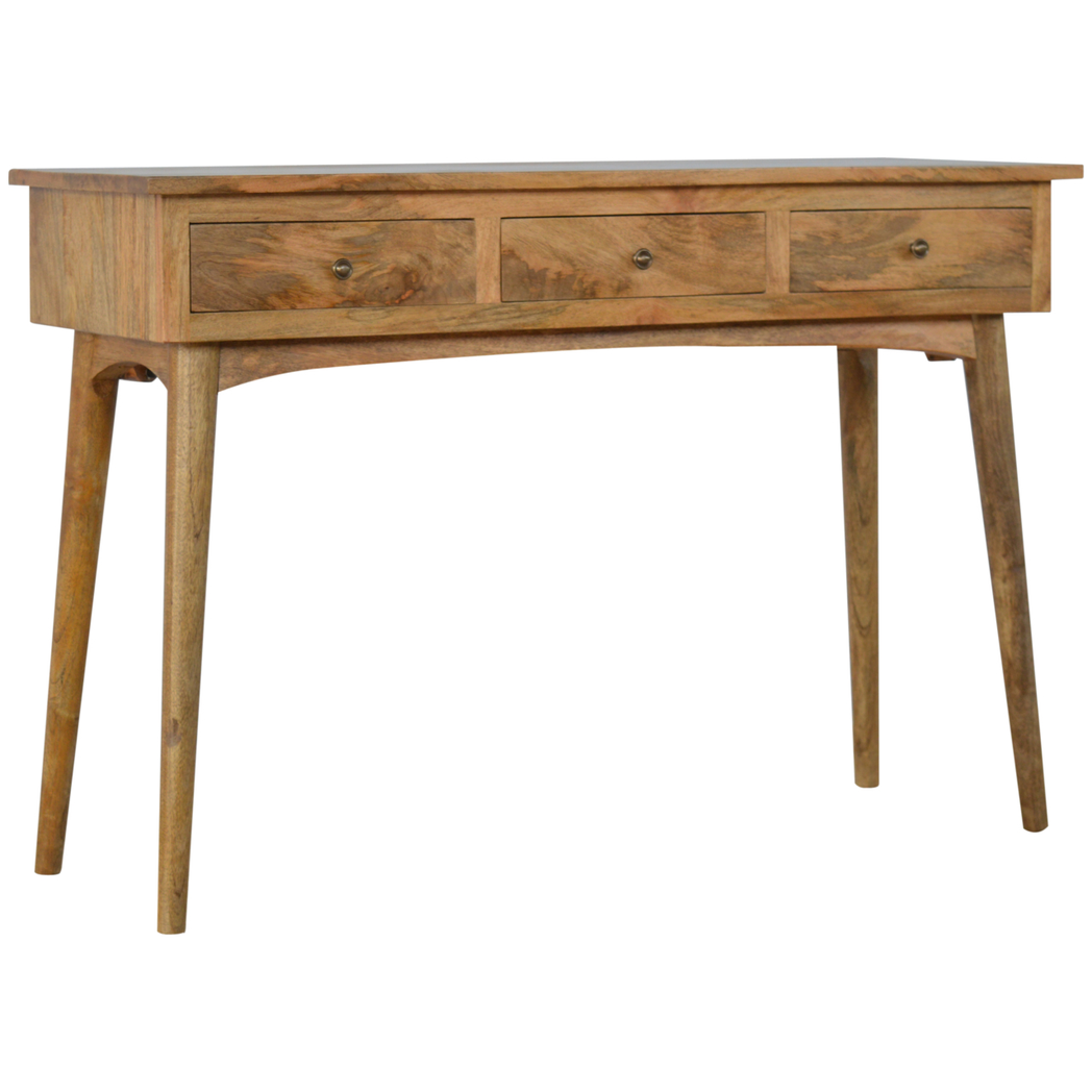 Artisan Furniture - Console Table - 3 Drawer - Large - Brown - Solid Mango Wood - Image 3