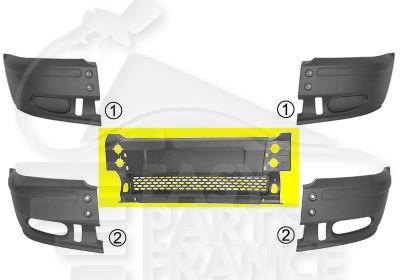 Pare-choc avant central gris Ford Transit MK6 bouclier plastique 2000-2006